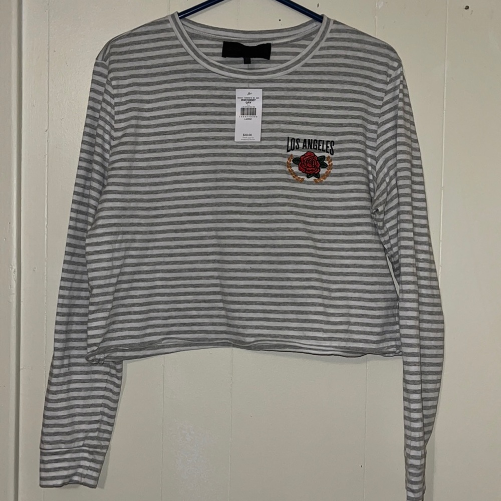 Kendall + Kylie Long Sleeve Cropped top
